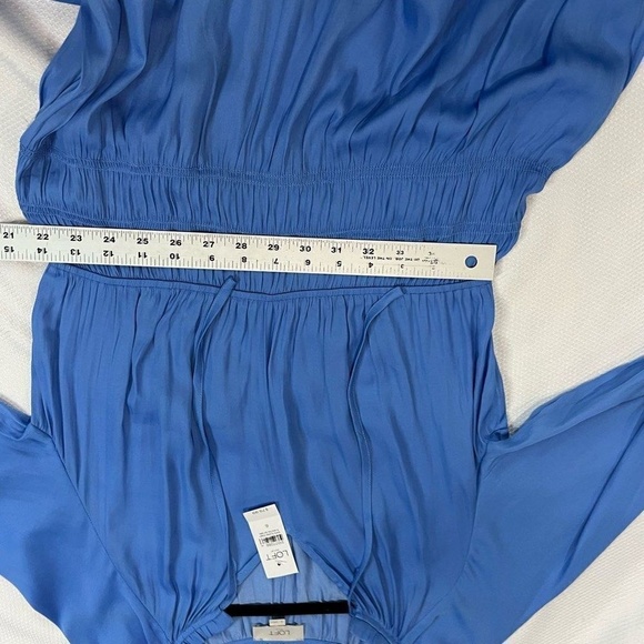Loft Outlet Light Blue Long Sleeve Dress - Picture 8 of 9
